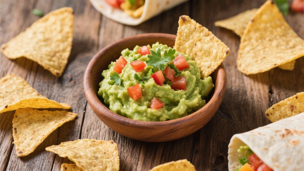 guacamole and tortilla chips