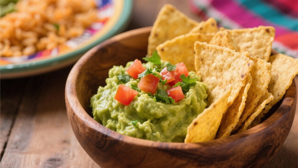 guacamole and tortilla chips
