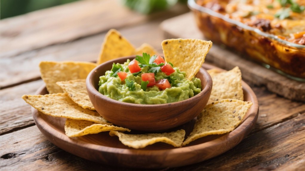 guacamole and tortilla chips