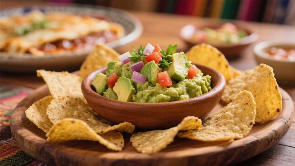 guacamole and tortilla chips