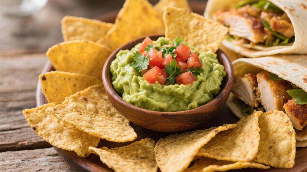 guacamole enhances tortilla chips