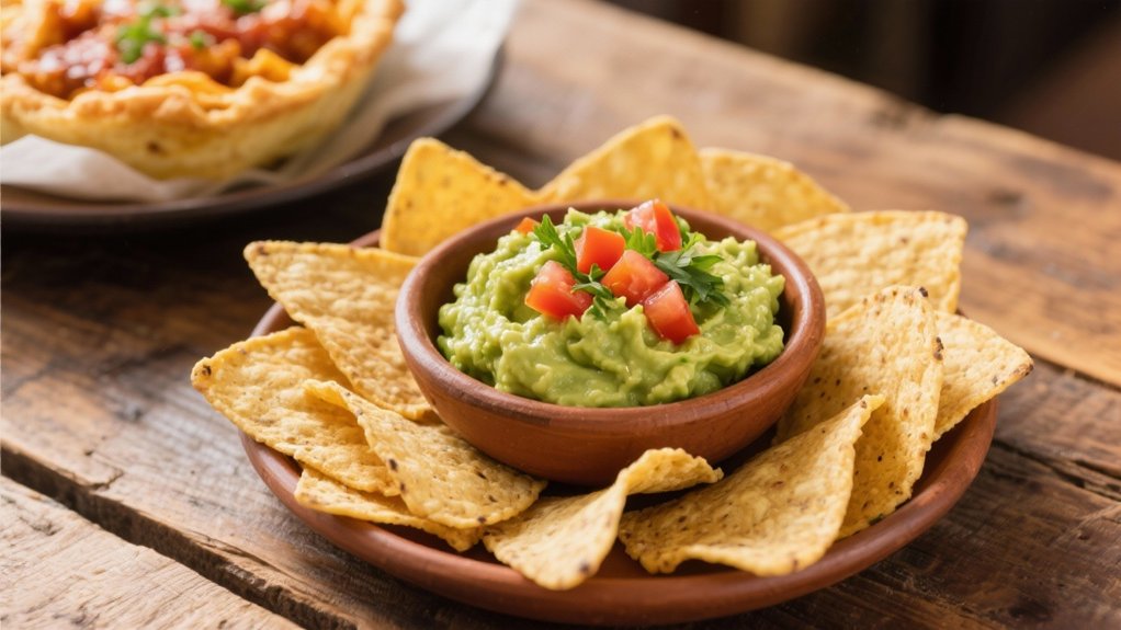 guacamole pairs with chips