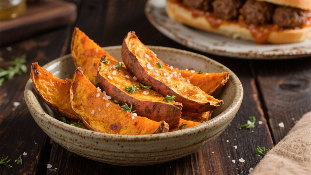 healthier baked sweet potato wedges