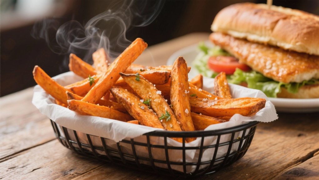 healthier colorful sweet fries