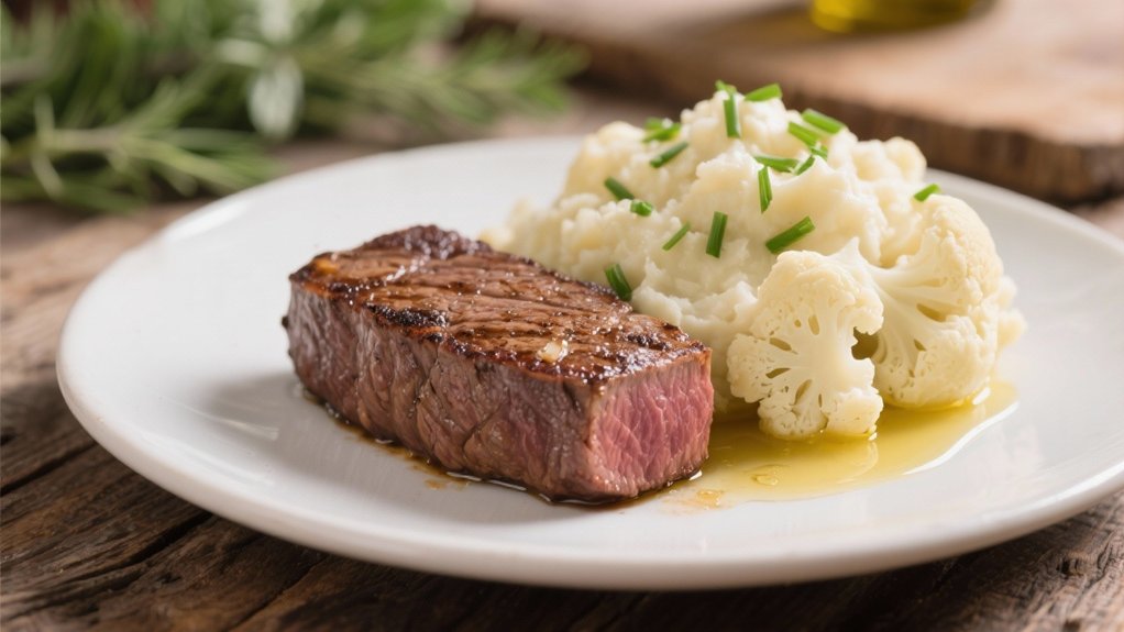 healthy creamy cauliflower mash