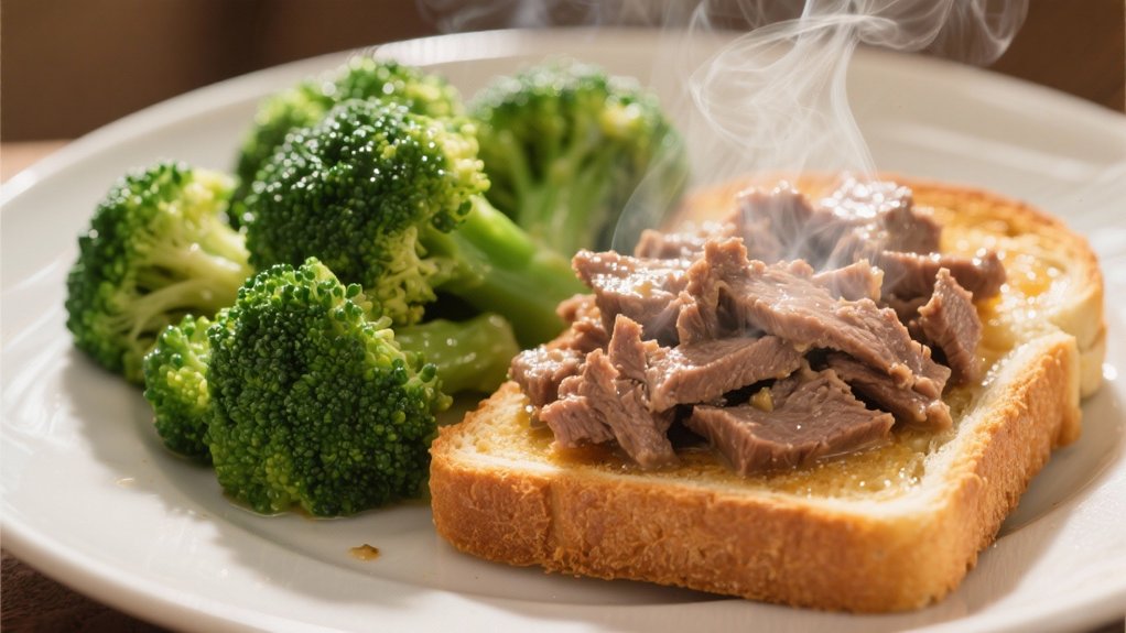 healthy steamed broccoli side
