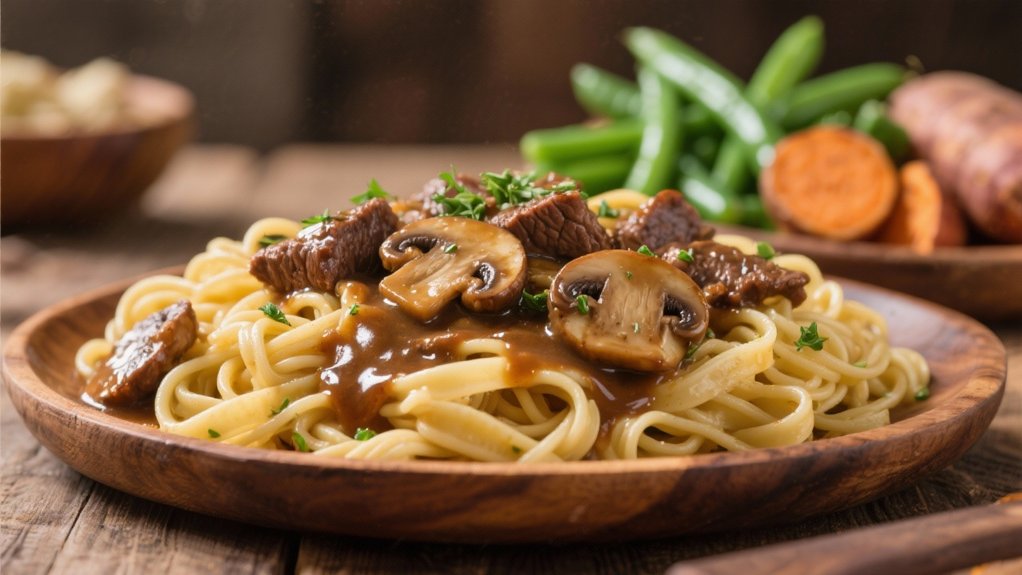 hearty beef mushroom gravy