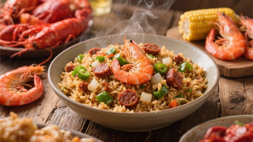 hearty cajun rice dish