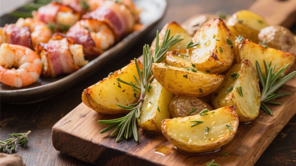 hearty herb roasted potatoes