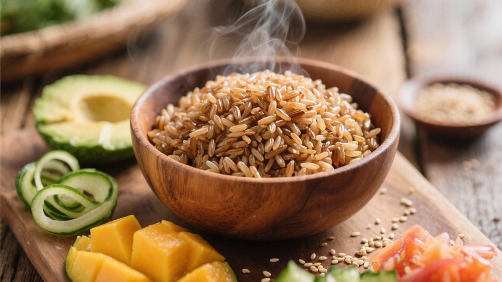 hearty nutritious brown rice