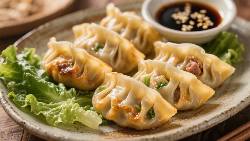 hearty pork and vegetable dumplings