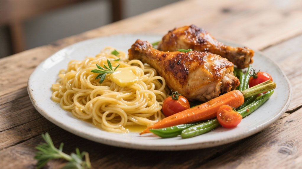 hearty roasted chicken thighs