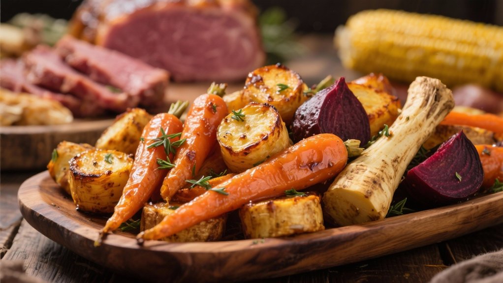 hearty roasted root vegetables