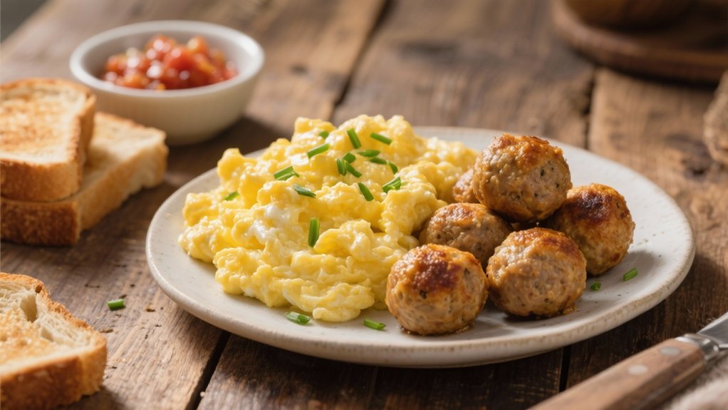 hearty scrambled eggs delight