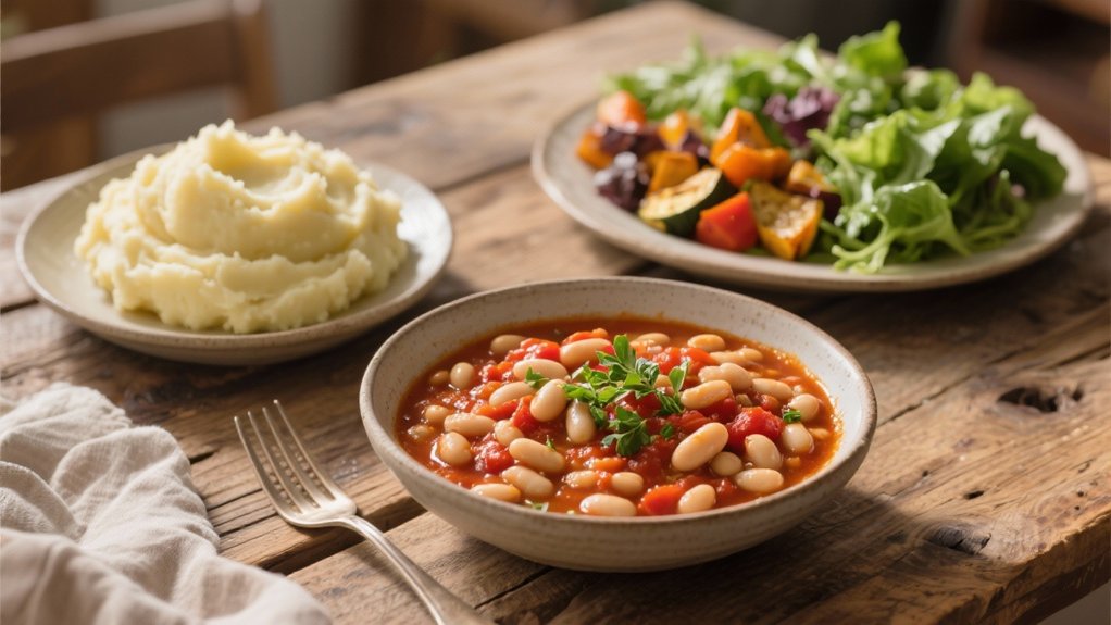 hearty slow cooked bean dish