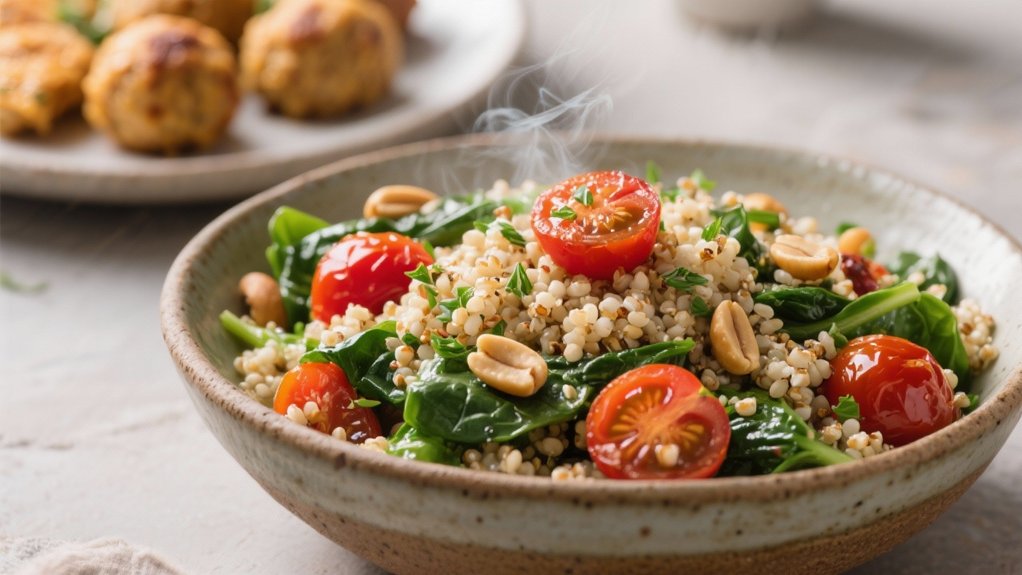 hearty warm quinoa salad