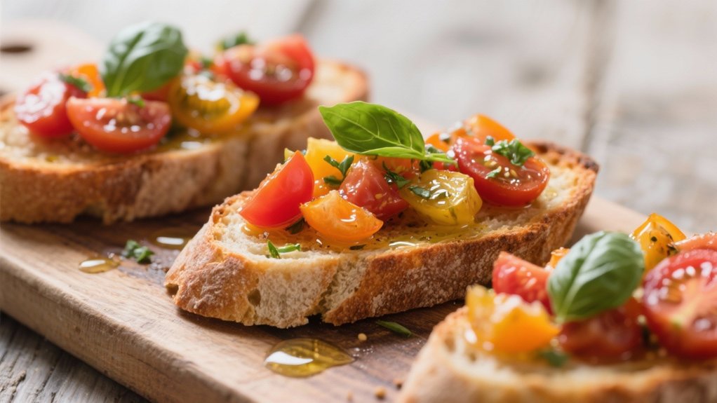 heirloom tomato bruschetta delight