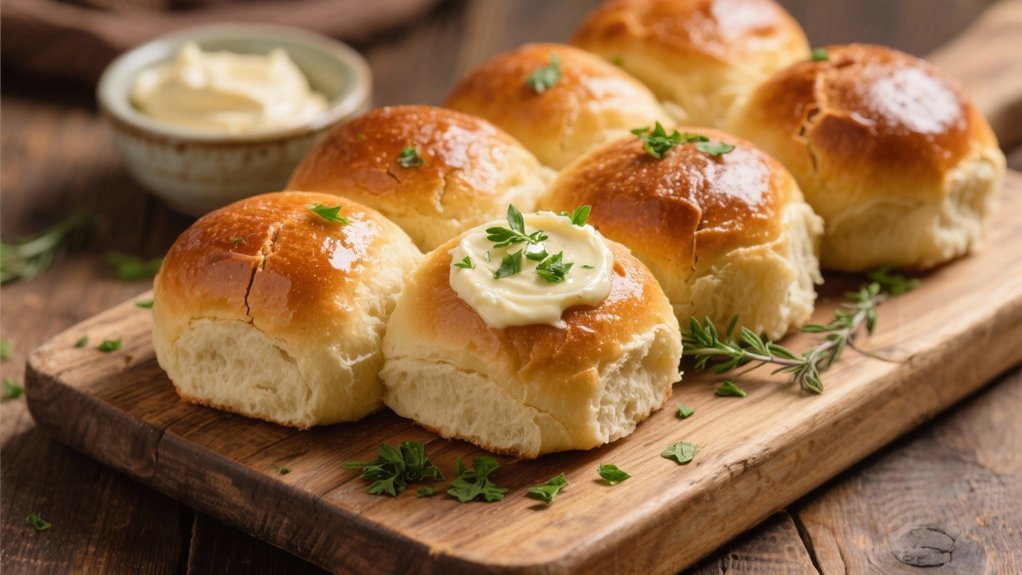 herb butter dinner rolls