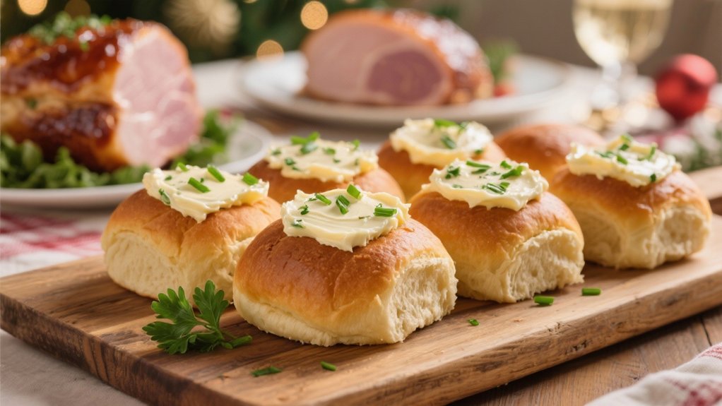 herb butter dinner rolls