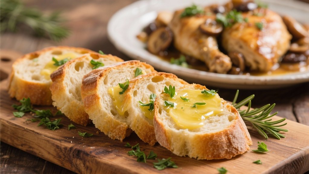herb butter enhances italian bread