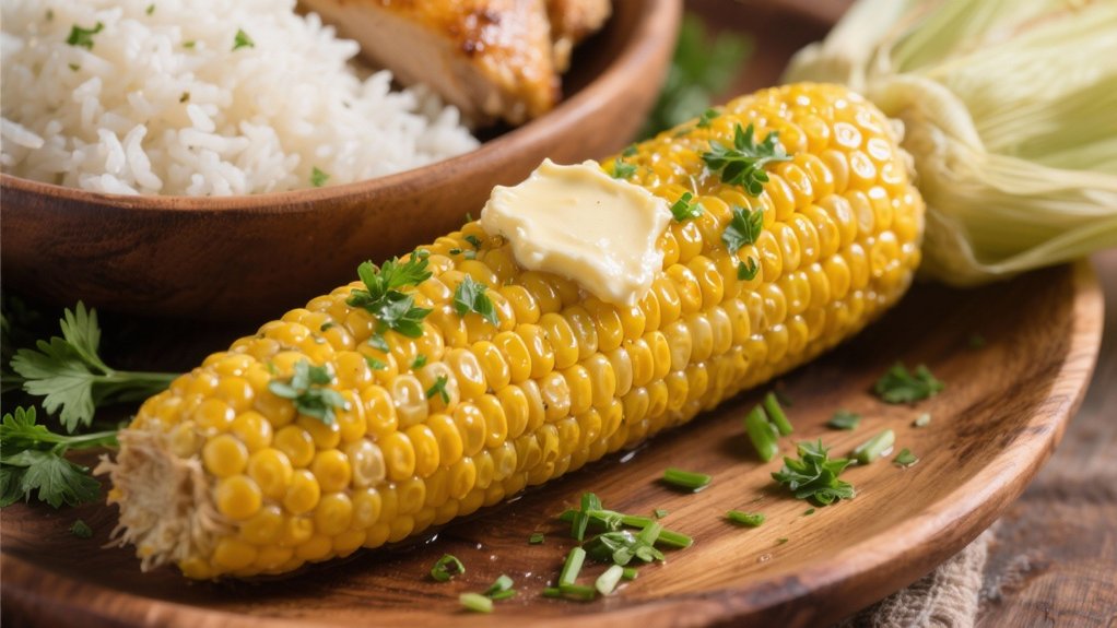 herb butter grilled corn