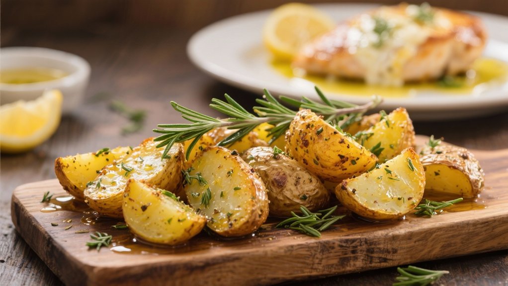 herb coated roasted potatoes recipe