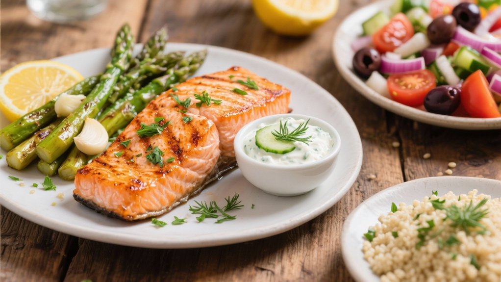 herb crusted grilled salmon masterpiece