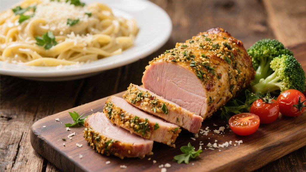 herb crusted juicy pork tenderloin