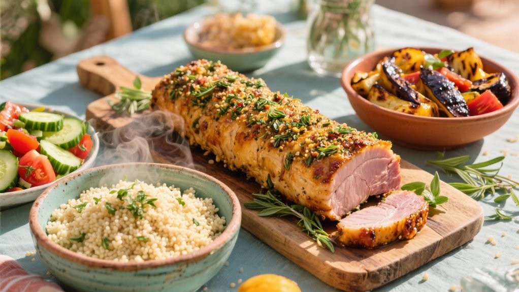 herb crusted pork tenderloin deliciousness