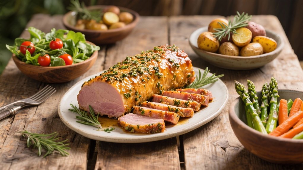 herb crusted pork tenderloin salad