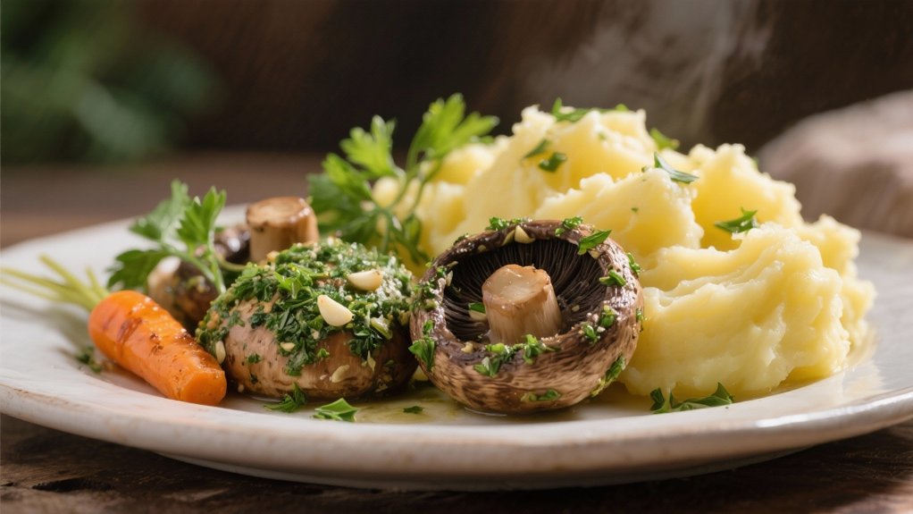 herb crusted portobello mushrooms recipe