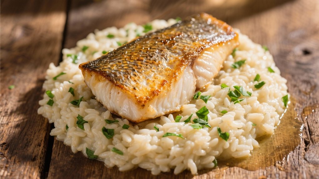 herb infused creamy risotto