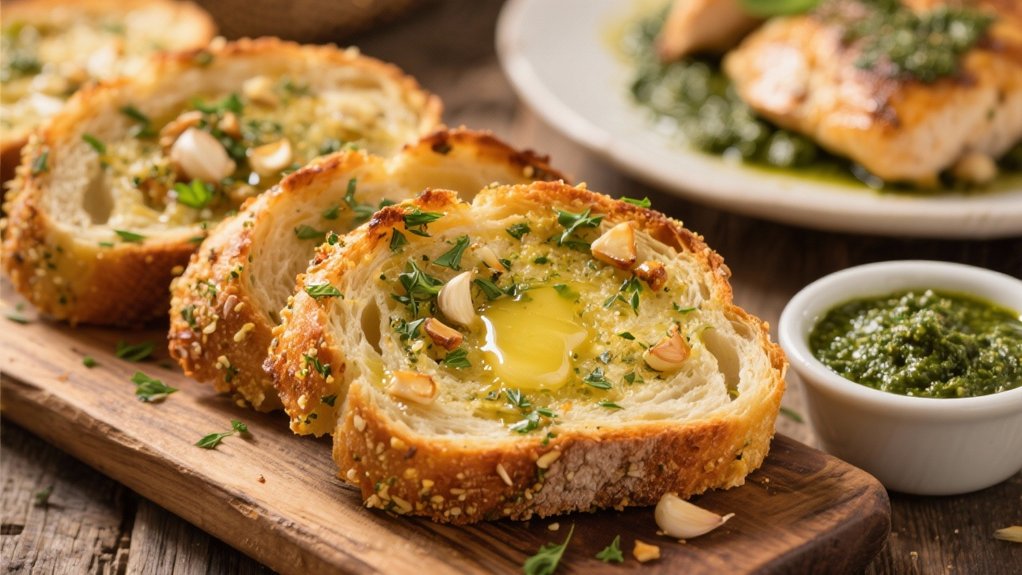 herb infused garlic bread delight