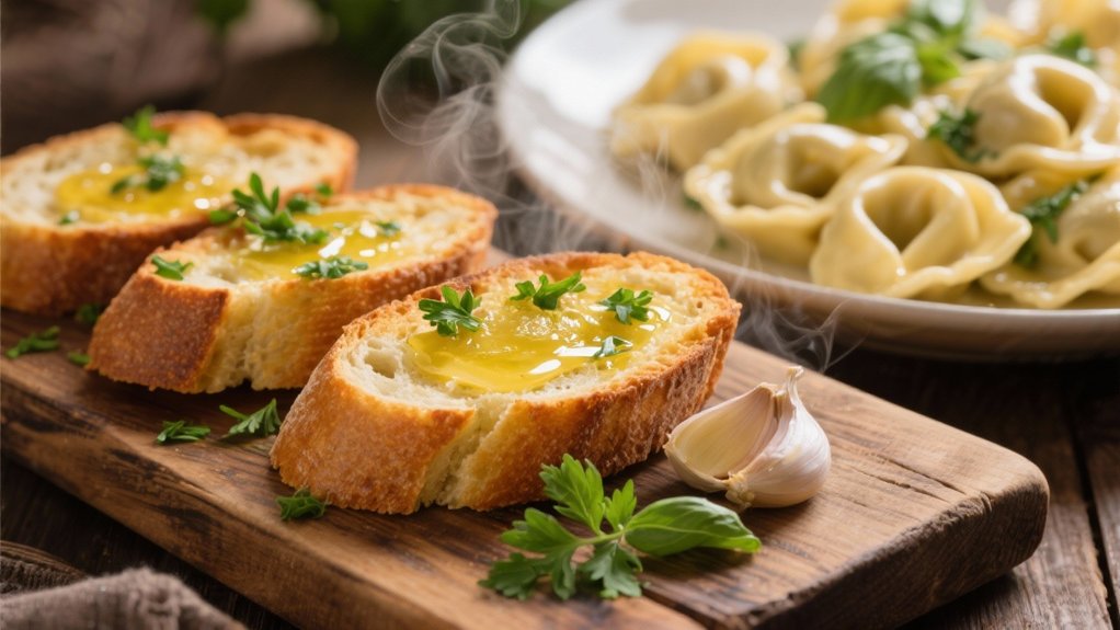 herb infused garlic bread delight