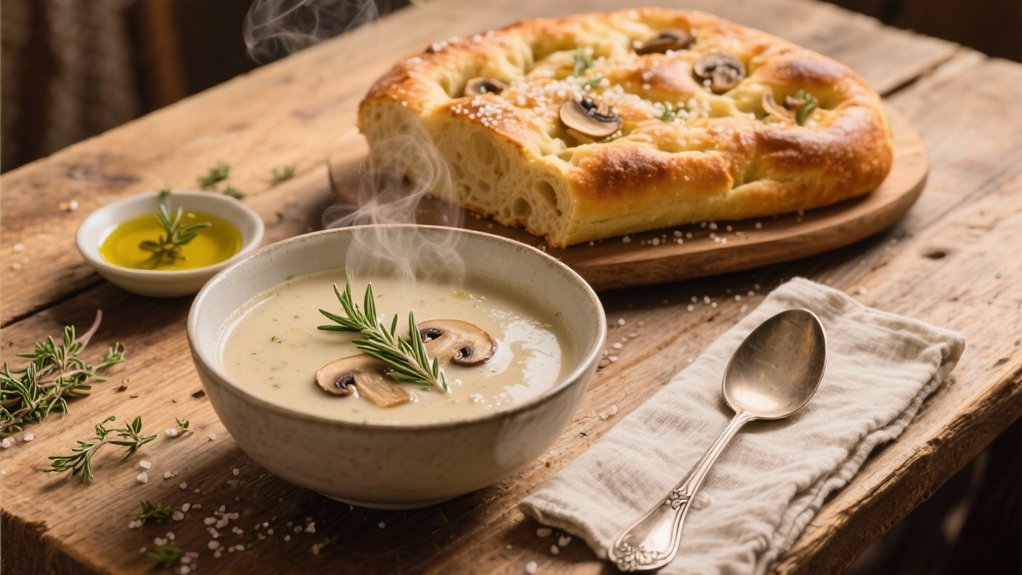 herb infused italian flatbread