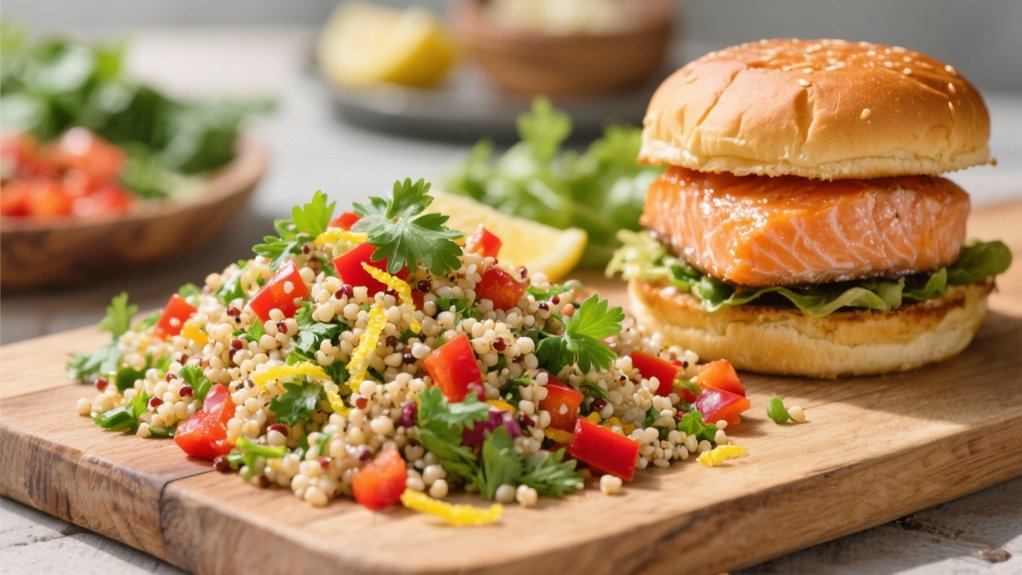 herb infused quinoa salad