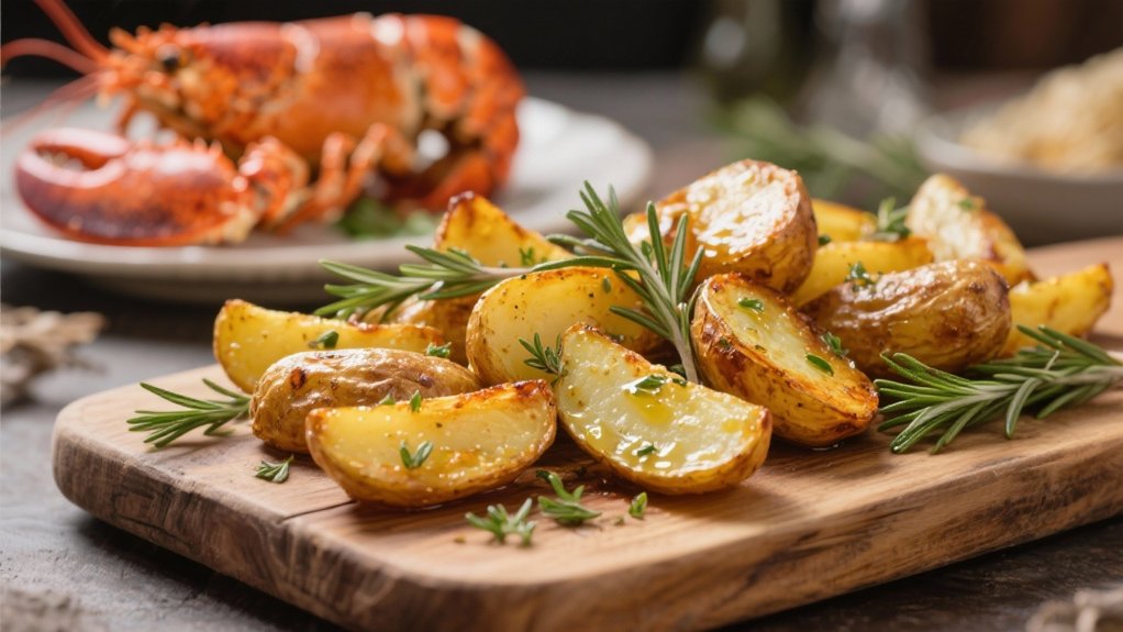 herb infused roasted fingerling potatoes