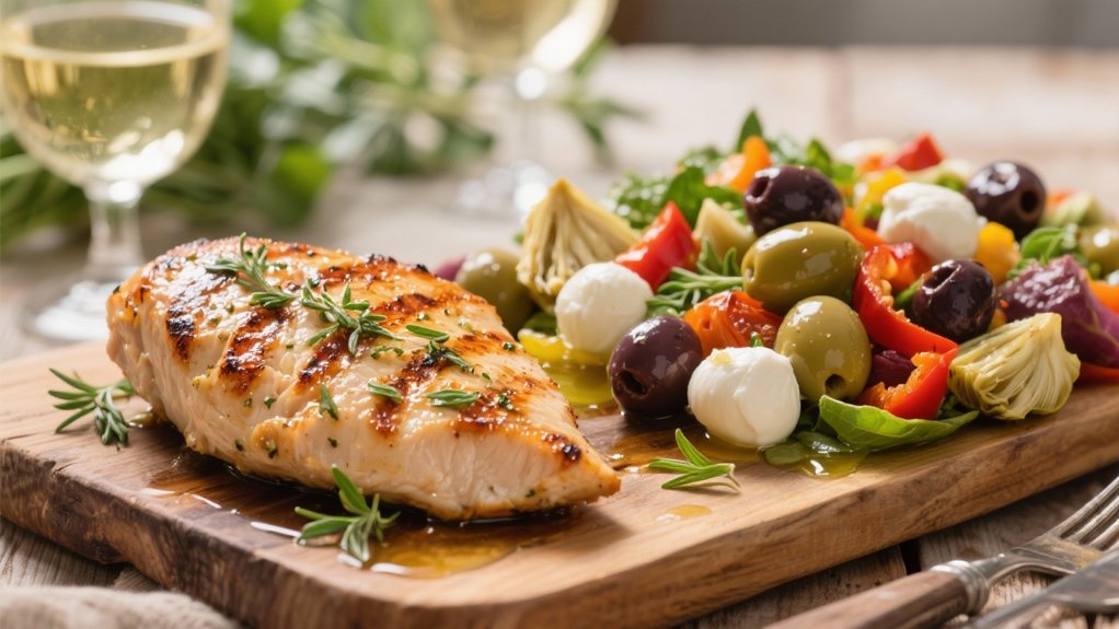 herb marinated grilled chicken