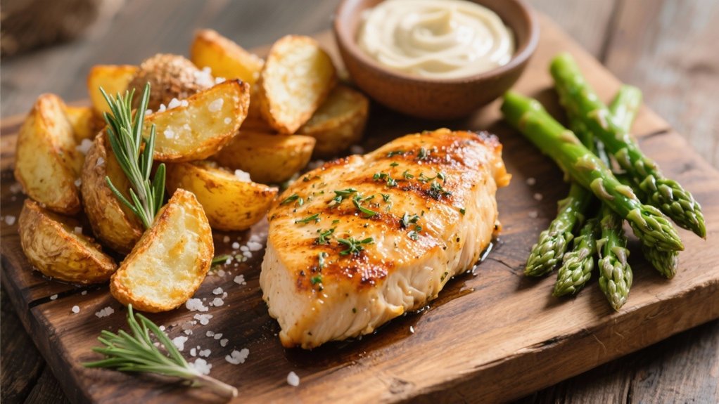 herb marinated grilled chicken
