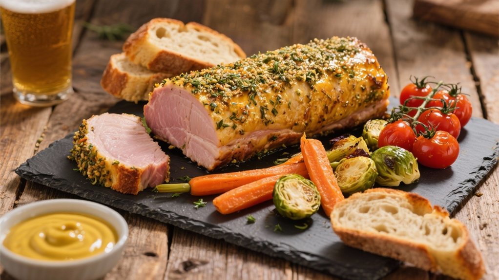 herb marinated pork tenderloin preparation