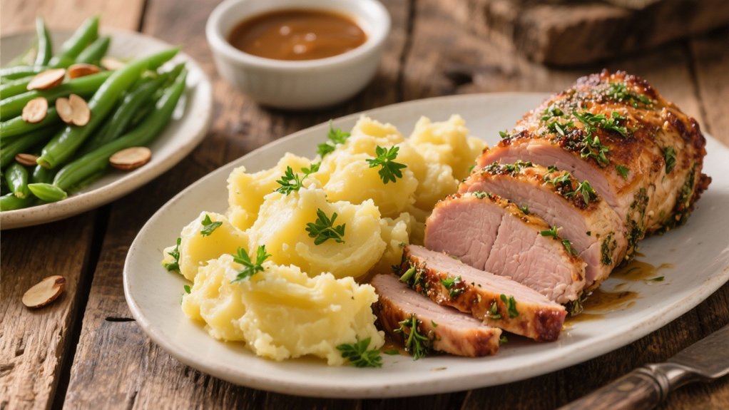 herb marinated pork tenderloin roast