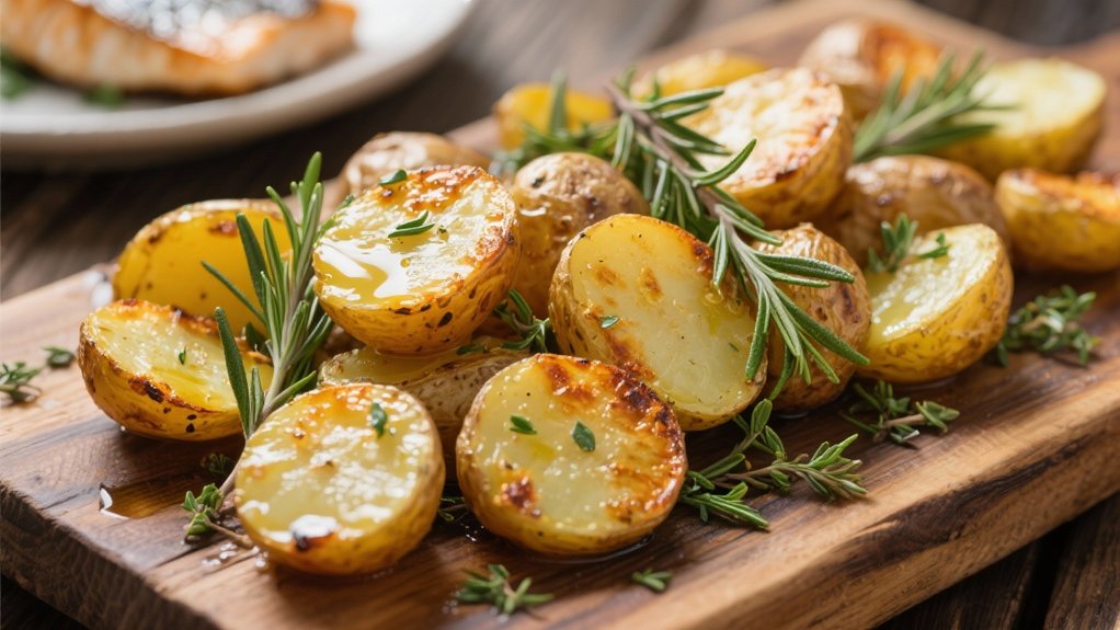 herb roasted crispy baby potatoes