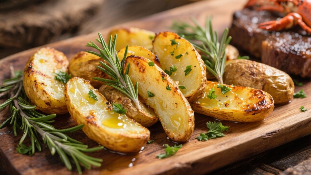 herb roasted crispy fingerlings