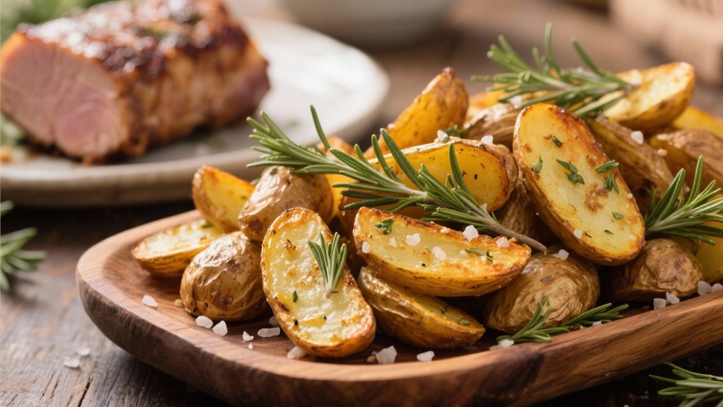 herb roasted crispy fingerlings