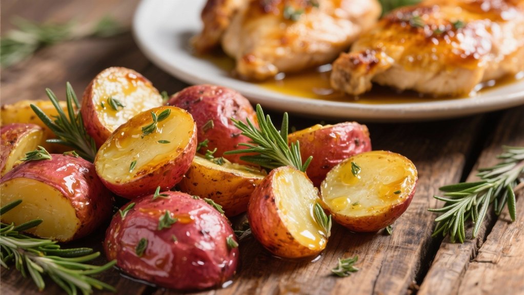 herb roasted crispy red potatoes