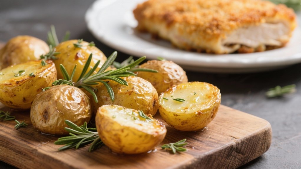 herb roasted golden baby potatoes