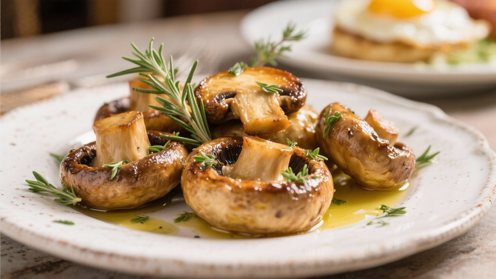 herb roasted mushrooms enhance brunch