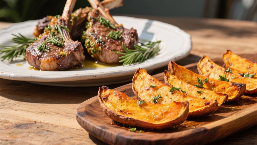 herb seasoned lamb chops delight