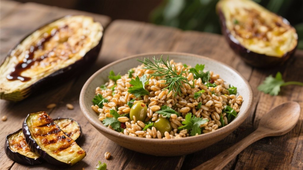 herbaceous farro salad recipe