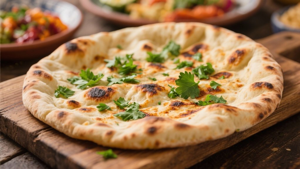 herbed flatbread for kofta